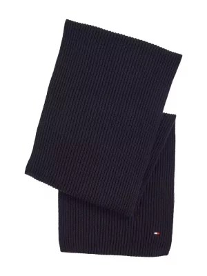 Accessoire Echarpe Coton Cash Tricot Bleu Fonce
