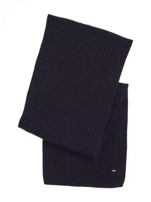 Accessoire Echarpe Coton Cash Tricot Bleu Fonce