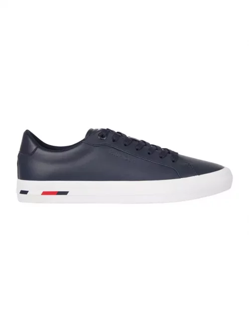Accessoire Chaussures Sneaker Cuir Bleu Fonce