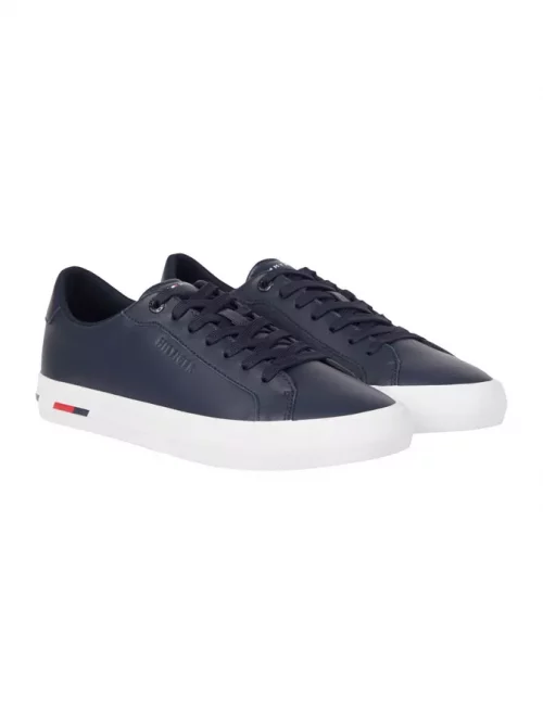 Accessoire Chaussures Sneaker Cuir Bleu Fonce – Image 2