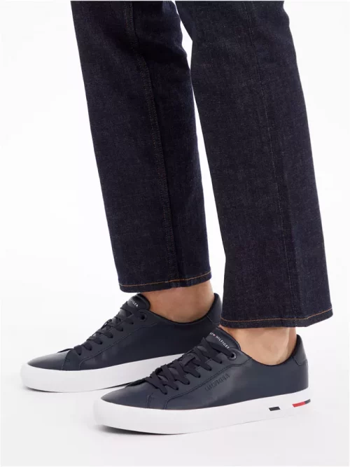 Accessoire Chaussures Sneaker Cuir Bleu Fonce – Image 6