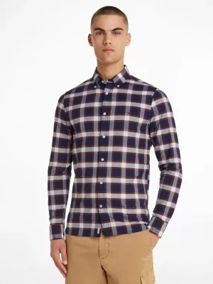 Chemise Manches Longues Sport Kro Gratte Marron Beige Fonce