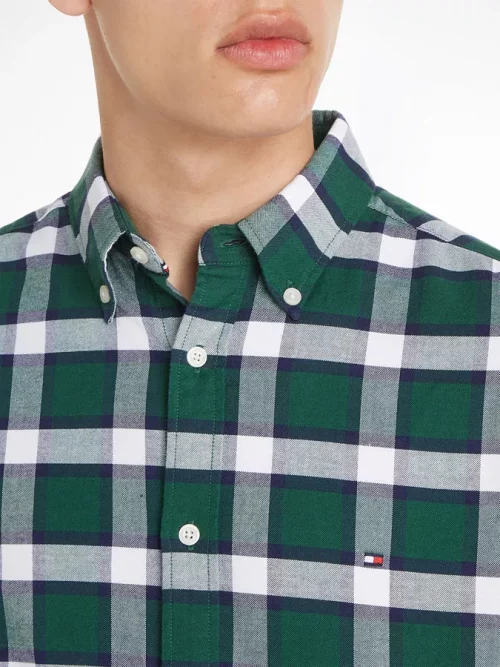 Chemise Manches Longues Sport Kro Gratte Vert Vert Moyen – Image 3