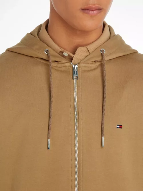 Pull Sweat  Molleton Capuche Beige Moyen – Image 3