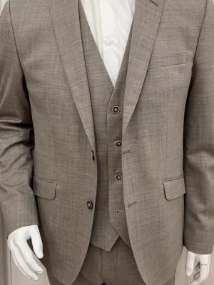Costume 3 Pieces Oxford Naturel Las Bang Casino Beige Moyen