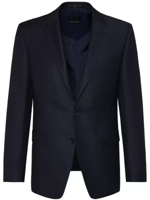 Veste Ville Pointille Bleu Fonce