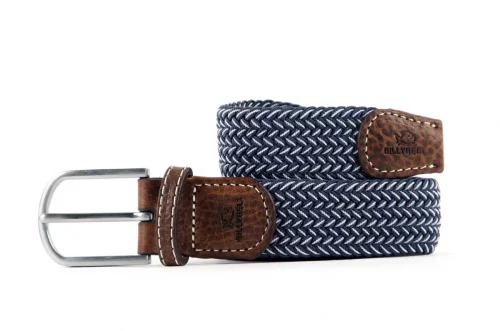 Accessoire Ceinture Tressee Fantaisie Bleu Clair