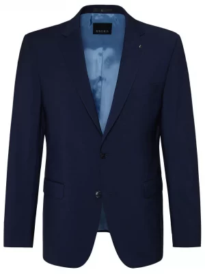 Veste Ville Toile Unie Bleu Fonce