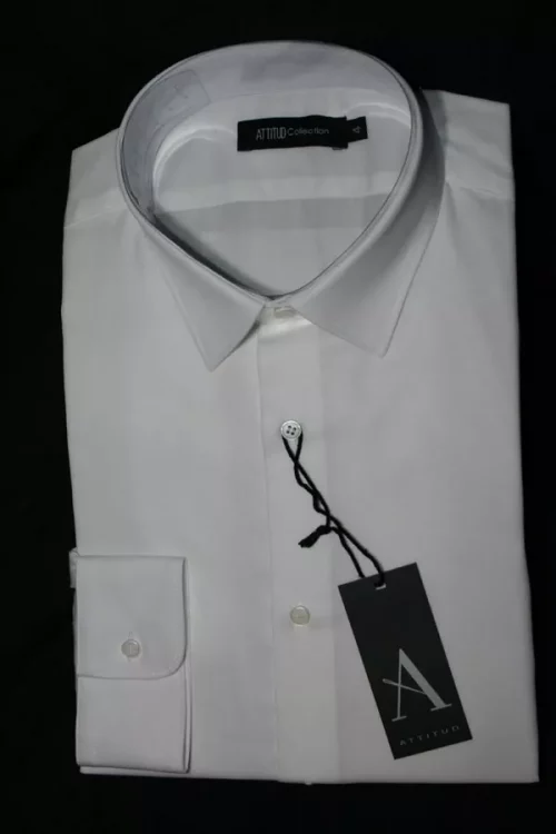 Chemise Manches Longues Ville Twill Uni Modern Psm Beige Clair