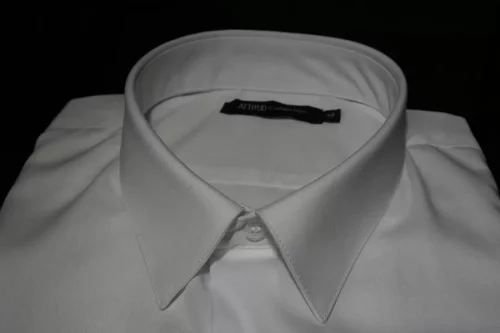 Chemise Manches Longues Ville Twill Uni Slim Blanc – Image 2