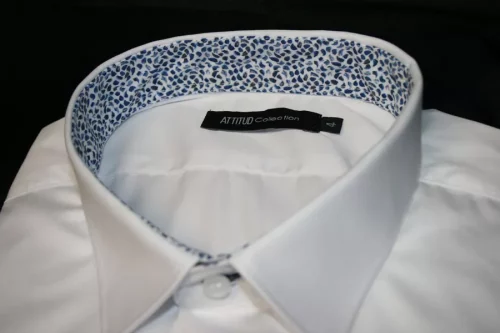 Chemise Manches Longues Ville Bio Unie Avec Oppo Modern Blanc – Image 2