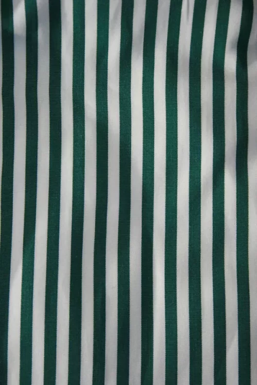 Chemise Manches Longues Ville Rayure Baton Modern Vert Fonce – Image 2