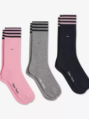 Accessoire Chaussettes Coffret Trio Cerclage Rose Moyen