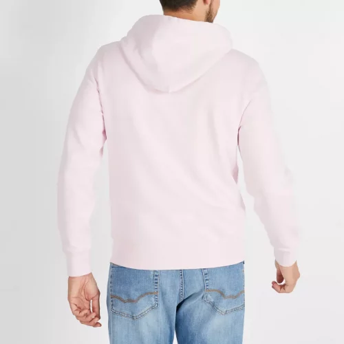 Pull Sweat  Molleton Capuche Rose Clair – Image 2