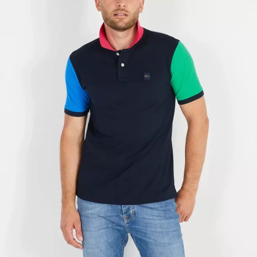 Polo Manches Courtes Patchwork Multico Divers