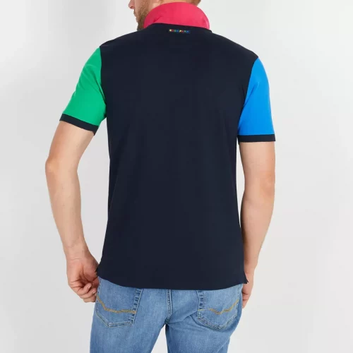 Polo Manches Courtes Patchwork Multico Divers – Image 2