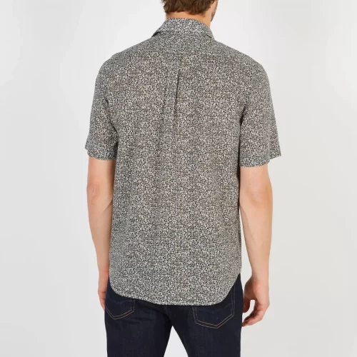 Chemise Manches Courtes Sport Imp Geo Noeuds Kaki Moyen – Image 2