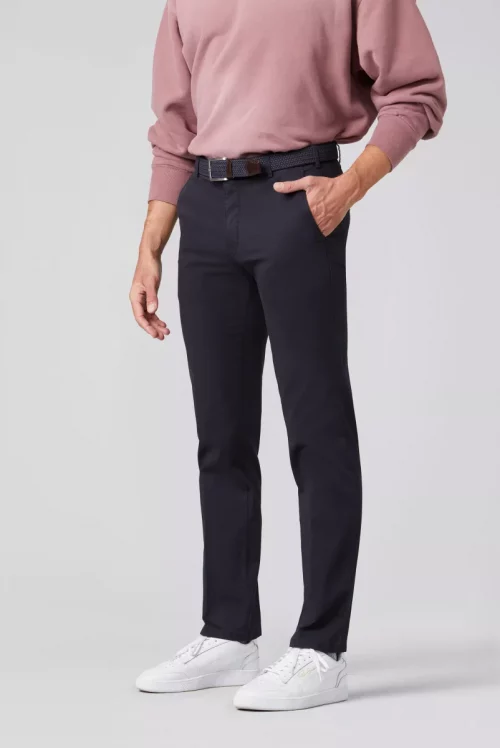 Pantalon Sport Gabardine Stretch Grand Teint Bleu Fonce – Image 2