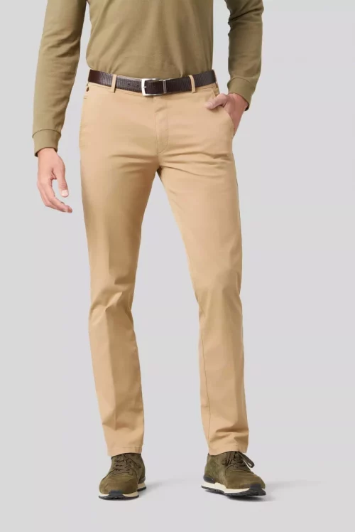 Pantalon Sport Gabardine Stretch Grand Teint Beige Moyen