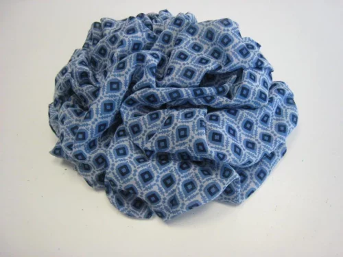 Accessoire Echarpe Coton Dessin Cravate Bleu Clair