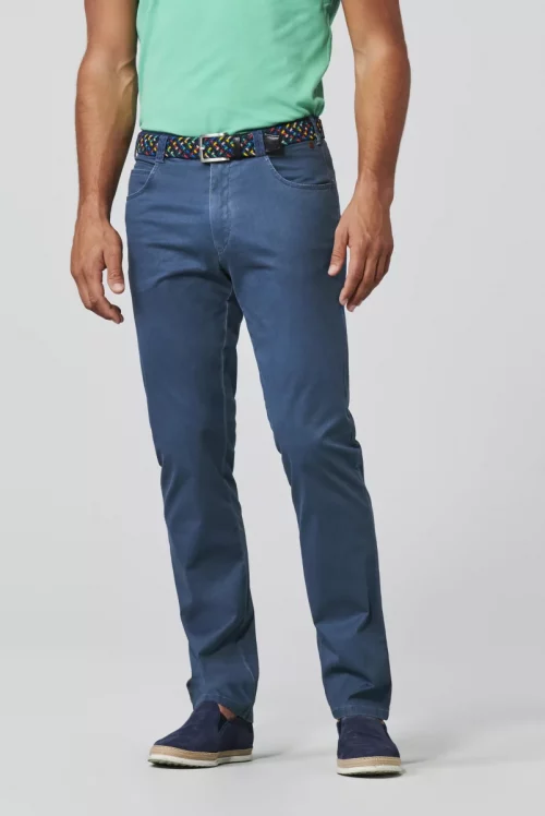 Pantalon Sport Gabardine Stretch Lavee Bleu Moyen