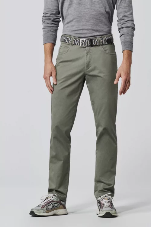 Pantalon Sport Gabardine Stretch Lavee Vert Moyen