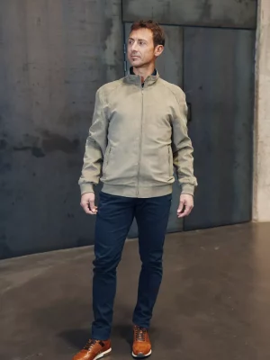 Grosse Piece Blouson Micro Perfos Kaki Clair