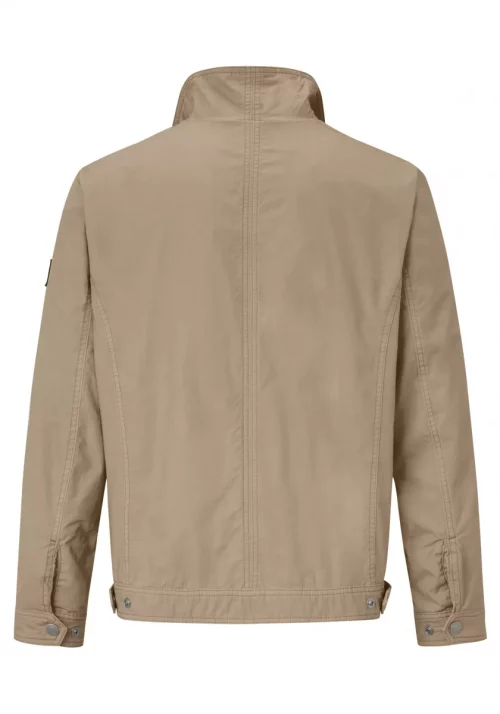 Grosse Piece Blouson Coton Droit Beige Moyen – Image 2
