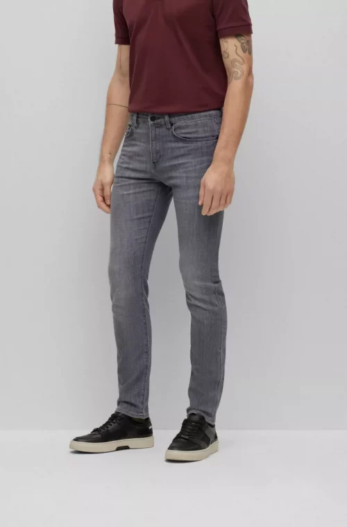 Jean Denim Denim Leger Gris Gris Moyen