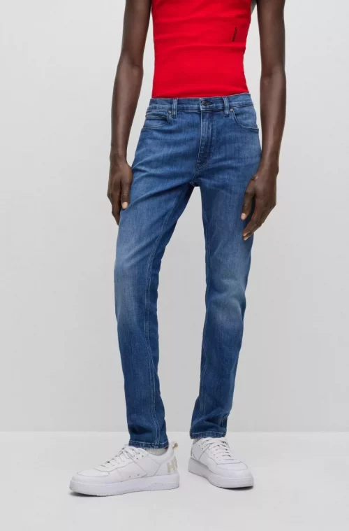 Jean Denim 734 Denim Stone Delave Bleu Moyen – Image 4