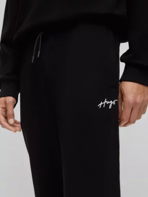 Pantalon Sport Molleton Signature Noir Fonce