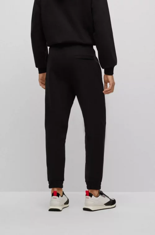 Pantalon Sport Molleton Signature Noir Fonce – Image 2