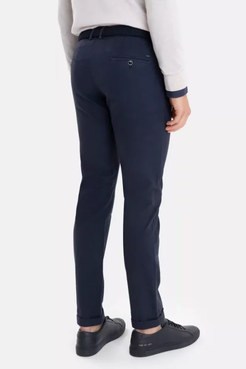 Pantalon Sport Lyocell Stretch Bleu Fonce – Image 2
