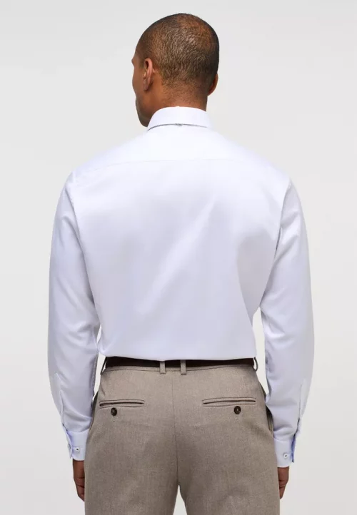 Chemise Manches Longues Ville 1863 Unie Avec Oppo Blanc – Image 2