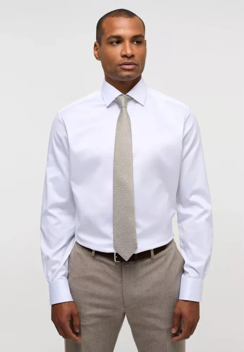 Chemise Manches Longues Ville 1863 Unie Avec Oppo Blanc – Image 3