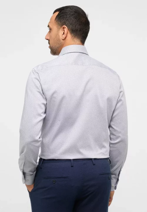 Chemise Manches Longues Ville Imp Traits Bicolore Beige Moyen – Image 2