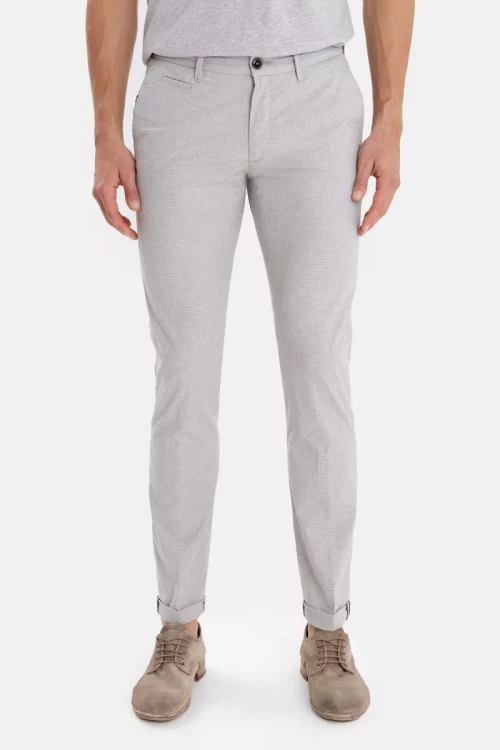 Pantalon Sport Pied Puce Gris Clair
