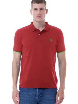 Polo Manches Courtes Liseret Bracelet Rouge Moyen