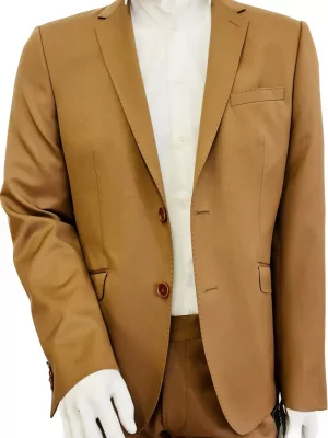 Costume 2 Pieces Serge Caramel Las Bang Beige Moyen