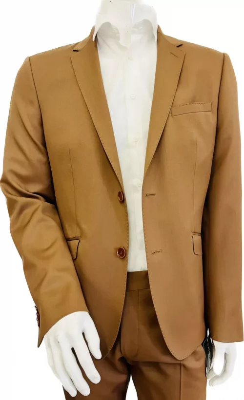 Costume 2 Pieces Serge Caramel Las Bang Beige Moyen