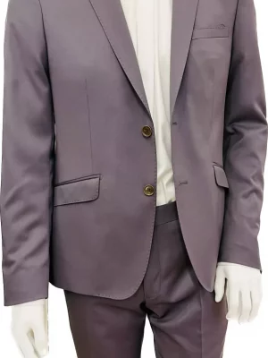 Costume 2 Pieces Serge Violine Las Bang Violet Moyen