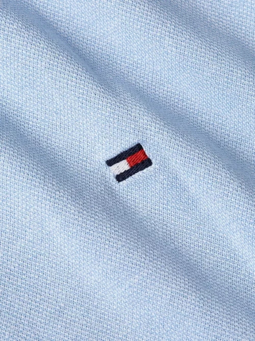 Polo Manches Courtes Mouline Bleu Clair – Image 4