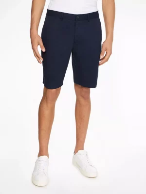 Pantalon Bermuda  Harlem Coton Droit Bleu Fonce