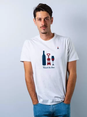T-shirt Manches Courtes Print Apero Blanc