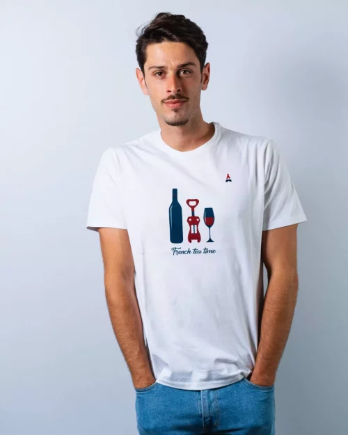 T-shirt Manches Courtes Print Apero Blanc