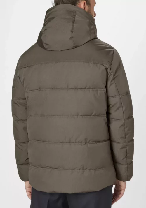 Grosse Piece Parka Bi-matiere Capuche Amo Kaki Fonce – Image 4