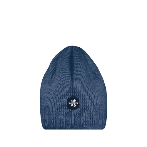 Accessoire Bonnet Jersey Double Polaire Bleu Moyen