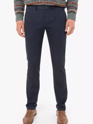 Pantalon Sport Lyocell Canvas Bleu Fonce
