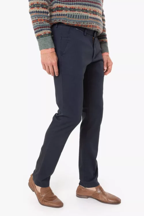 Pantalon Sport Lyocell Canvas Bleu Fonce – Image 3