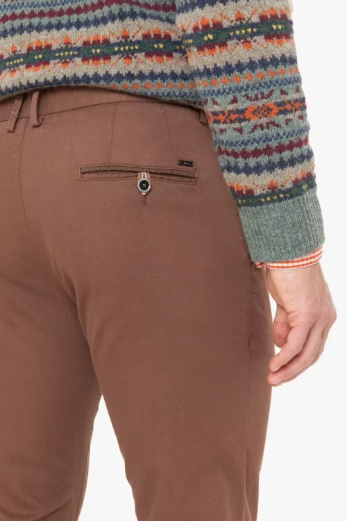 Pantalon Sport Lyocell Canvas Beige Moyen – Image 4